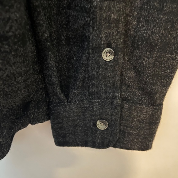 Chaps Mens Knit Flannel Shirt Button Up Stretch Black Plaid Size L New with Tags - Picture 8 of 9